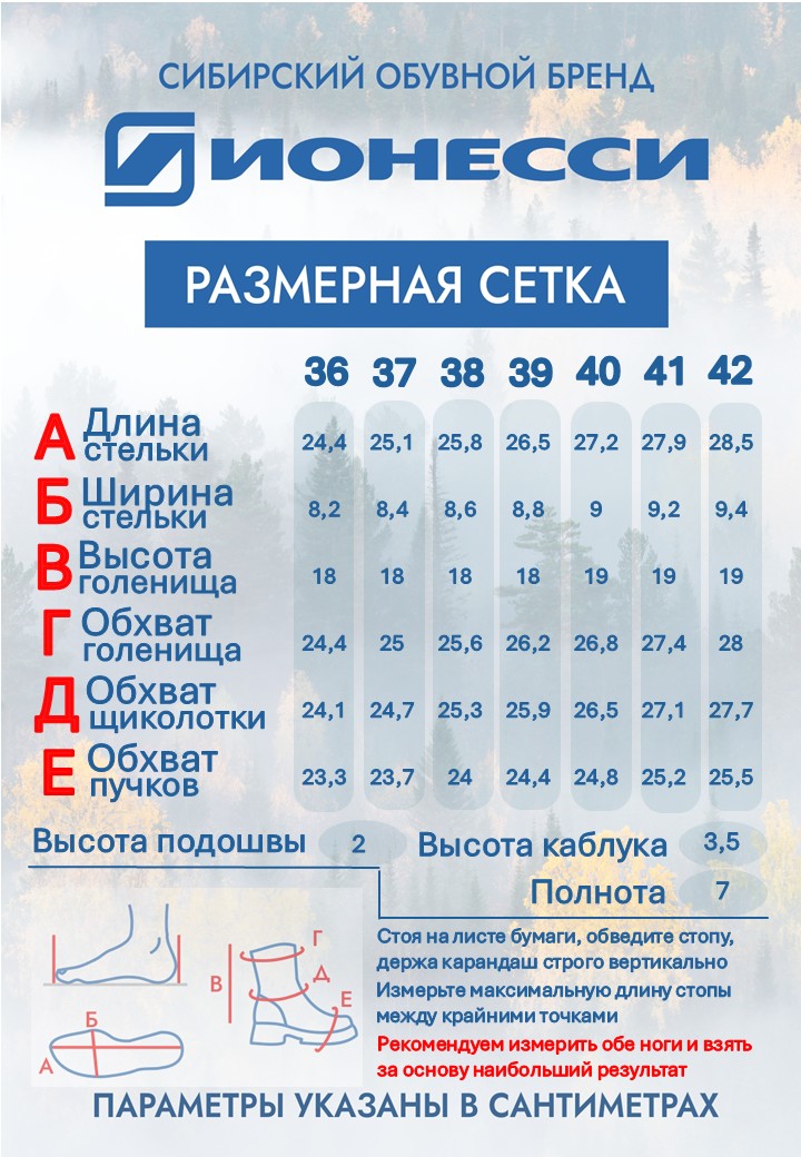 8-4442-041 Ботинки женские Ионесси